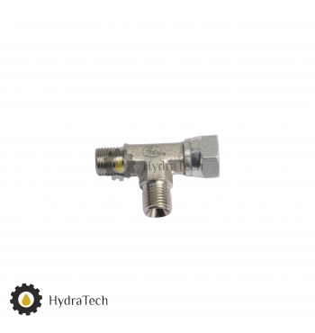 Штуцер гiдравлiчний трійник з 1/4" на 1/4" на 1/4"(Гайка)