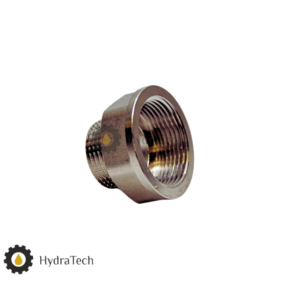 Перехідник латунний 1 1/4" на 3/4" для насосів HYVA Перехідник латунний 1 1/4" на 3/4" для насосів HYVA