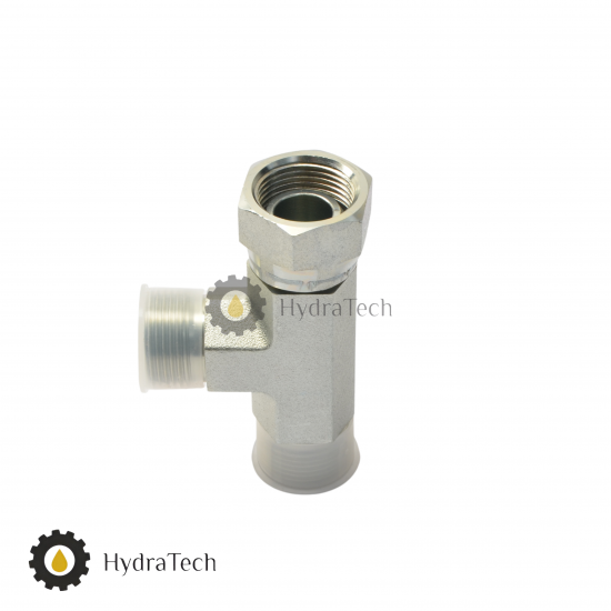 Штуцер гiдравлiчний трійник з 3/4" на 3/4" на 3/4"(Гайка) Штуцер гiдравлiчний трійник з 3/4" на 3/4" на 3/4"(Гайка)