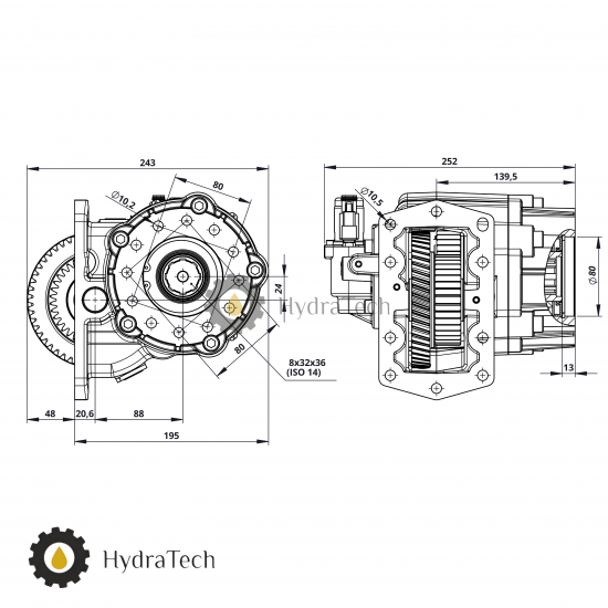 Коробка відбору потужності ALLISON MD 3060 Коробка відбору потужності ALLISON MD 3060