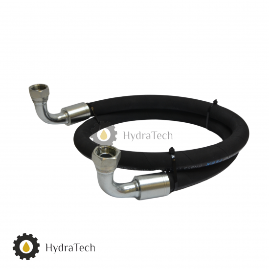 Шланг високого тиску 2.5 м. BT 2SN 12мм.+1/2" фітинг 90°+1/2" фітинг 90°  