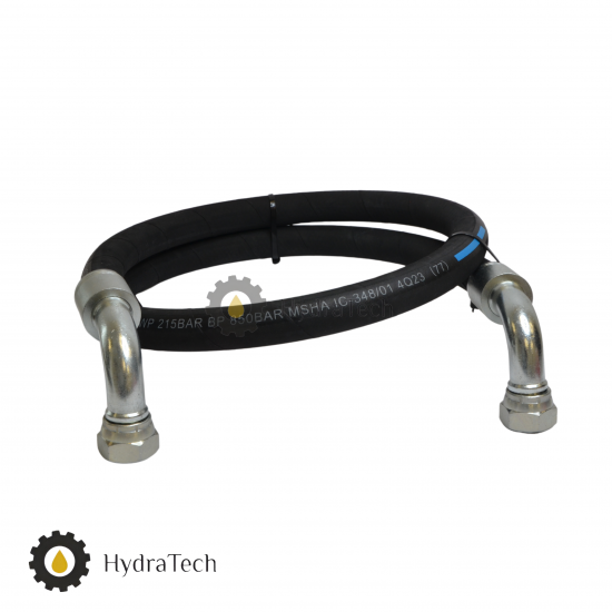 Шланг високого тиску 2.5 м. BT 2SN 12мм.+1/2" фітинг 90°+1/2" фітинг 90° Шланг високого тиску 2.5 м. BT 2SN 12мм.+1/2" фітинг 90°+1/2" фітинг 90°