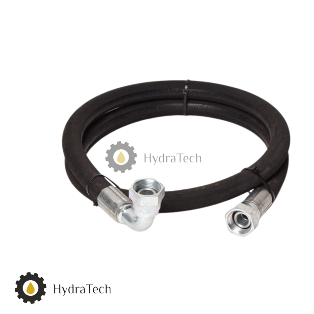 Шланг високого тиску 1.5м BT 2SN 12мм.+1/2" фітинг прямий+1/2" фітинг 90°